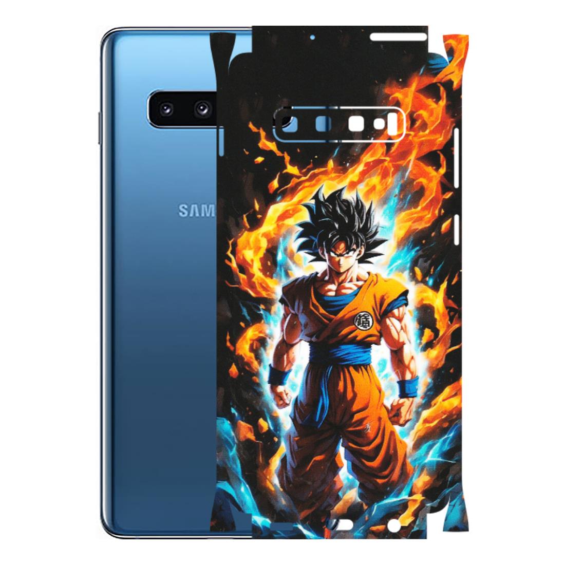 Samsung A/S Series Phone Skins (All Models) - Goku Transformation Anime - Matte Finish (M-159) Samsung Galaxy S10 Plus