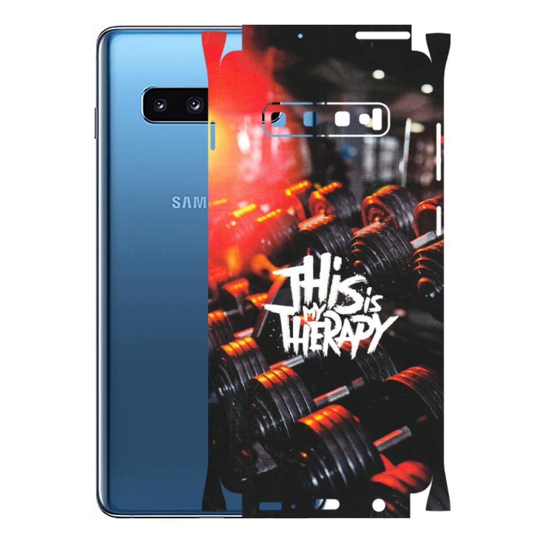 Samsung A/S Series Phone Skins (All Models) - GYM Lover Therapy - Matte Finish (M-160) Samsung Galaxy S10 Plus