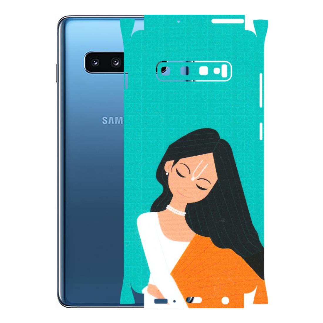 Samsung A/S Series Phone Skins (All Models) - Radhe Radhe With Hindu Symbol - Matte Finish (M-164) Samsung Galaxy S10 Plus