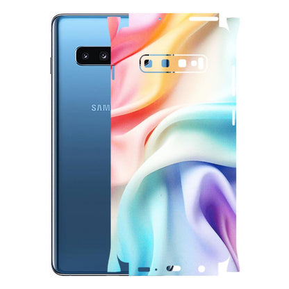 Samsung A/S Series Phone Skins (All Models) - Colourful Silk Cloth - Matte Finish (M-165) Samsung Galaxy S10 Plus