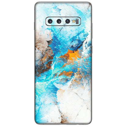 Samsung A/S Series Phone Skins (All Models) - Blue Waves Abstract - Matte Finish (M-19) Samsung Galaxy S10 Plus