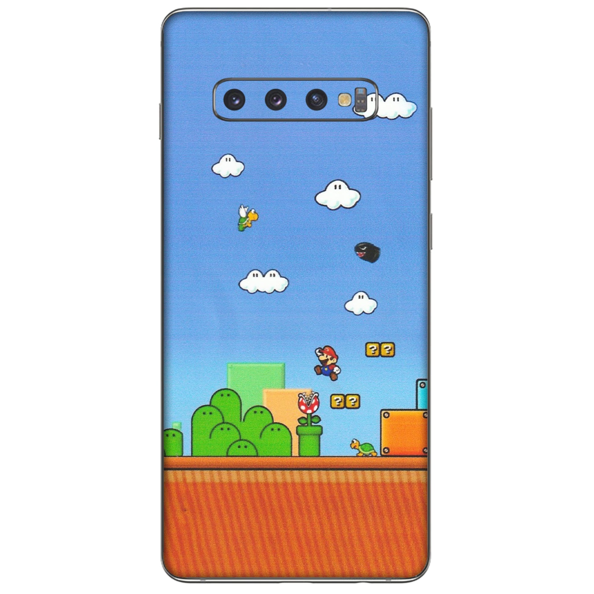 Samsung A/S Series Phone Skins (All Models) - Mario Game Scene - Matte Finish (M-24) Samsung Galaxy S10 Plus