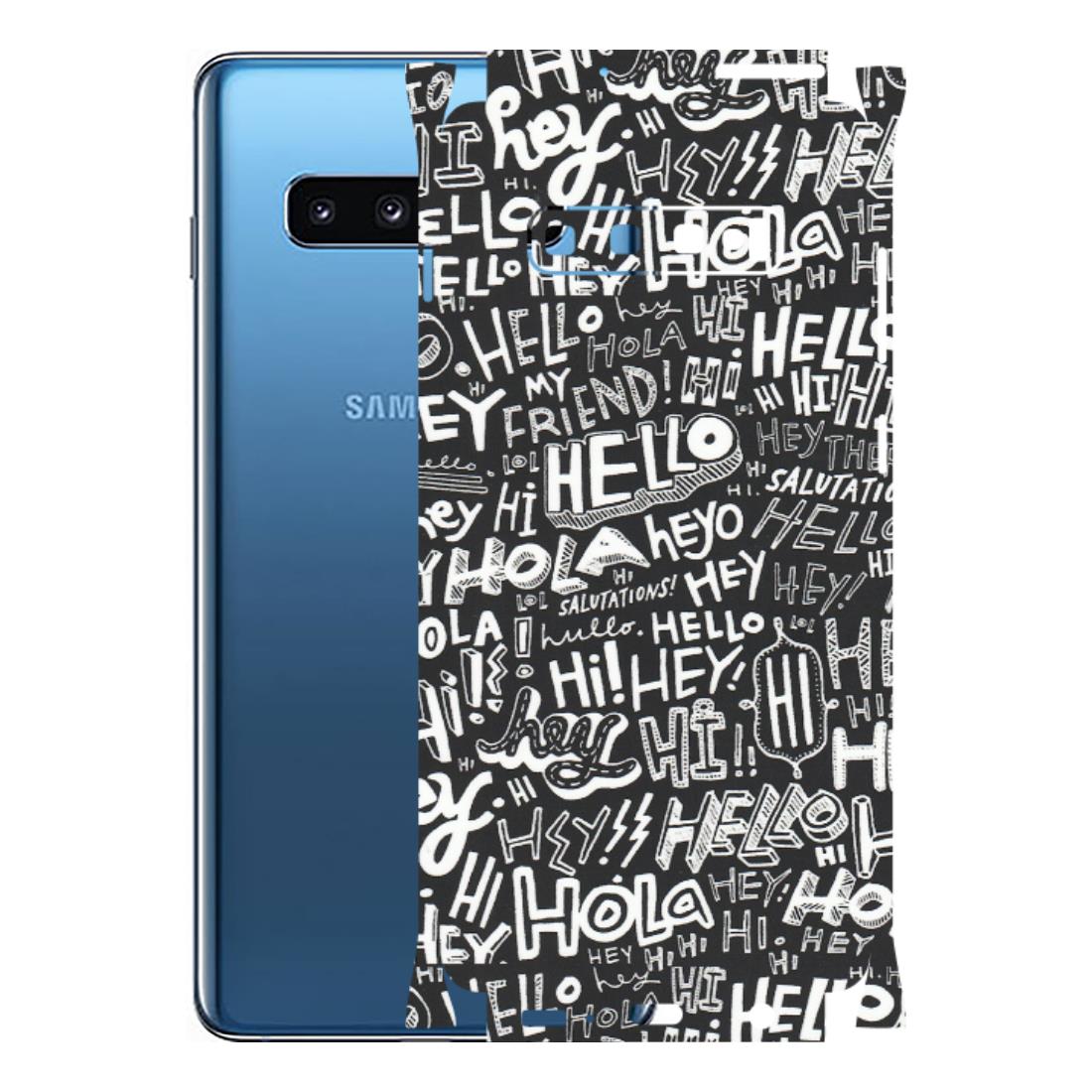 Samsung A/S Series Phone Skins (All Models) - Hi Hello Doodles - Matte Finish (M-25) Samsung Galaxy S10 Plus