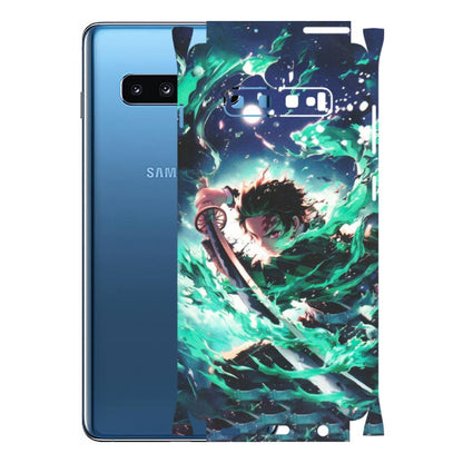 Samsung A/S Series Phone Skins (All Models) - Sword Fighter Anime - Matte Finish (M-29) Samsung Galaxy S10 Plus