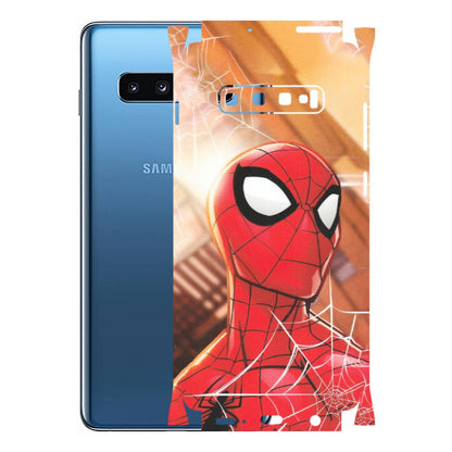 Samsung A/S Series Phone Skins (All Models) - Spiderman Face New - Matte Finish (M-41) Samsung Galaxy S10 Plus