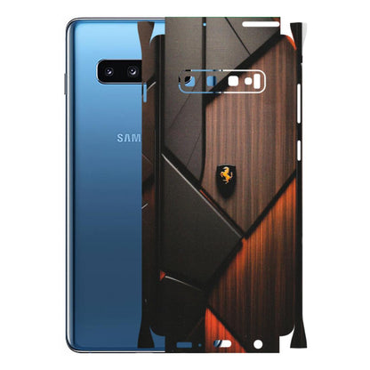 Samsung A/S Series Phone Skins (All Models) - Lambo Beauty Wood Pattern Sober - Matte Finish (M-51) Samsung Galaxy S10 Plus