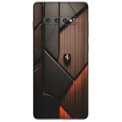 Samsung A/S Series Phone Skins (All Models) - Lambo Beauty Wood Pattern Sober - Matte Finish (M-51) Samsung Galaxy S10 Plus