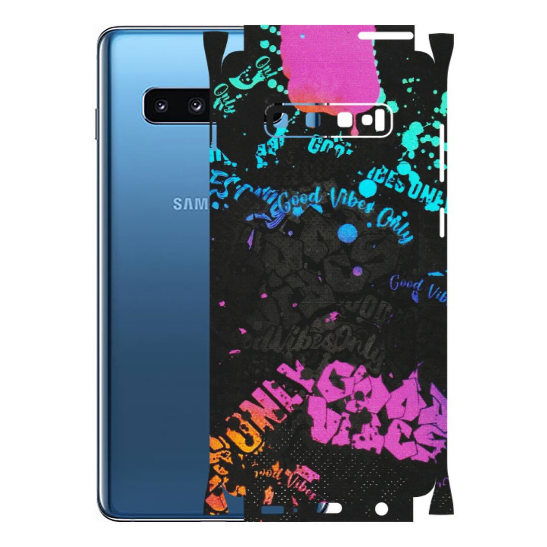 Samsung A/S Series Phone Skins (All Models) - Majestic Black Vibes - Matte Finish (M-62) Samsung Galaxy S10 Plus