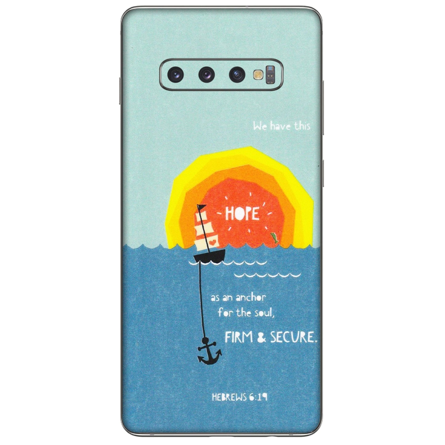 Samsung A/S Series Phone Skins (All Models) - A Beautiful Sunset of Hope - Matte Finish (M-75) Samsung Galaxy S10 Plus
