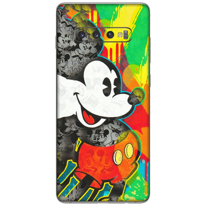 Samsung A/S Series Phone Skins (All Models) - Multiple Mickey With Colourful Texture - Matte Finish (M-84) Samsung Galaxy S10 Plus