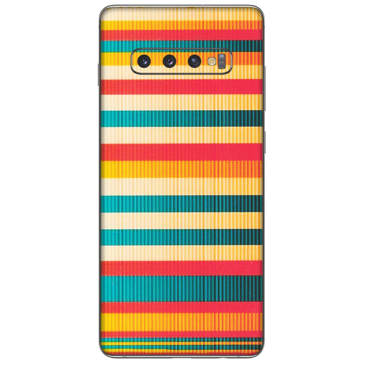 Samsung A/S Series Phone Skins (All Models) - Colourful Stripes Soothing Effect - Matte Finish (M-86) Samsung Galaxy S10 Plus