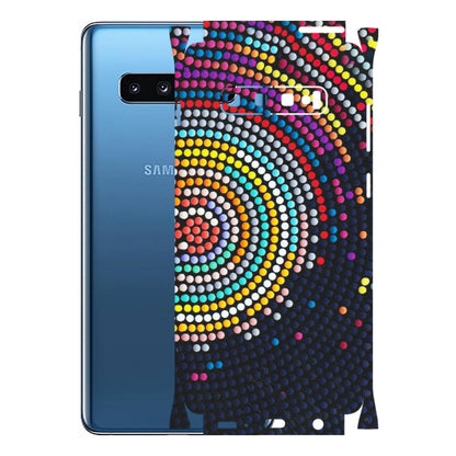 Samsung A/S Series Phone Skins (All Models) - Rainbow Dot Mandala - Matte Finish (M-97) Samsung Galaxy S10 Plus