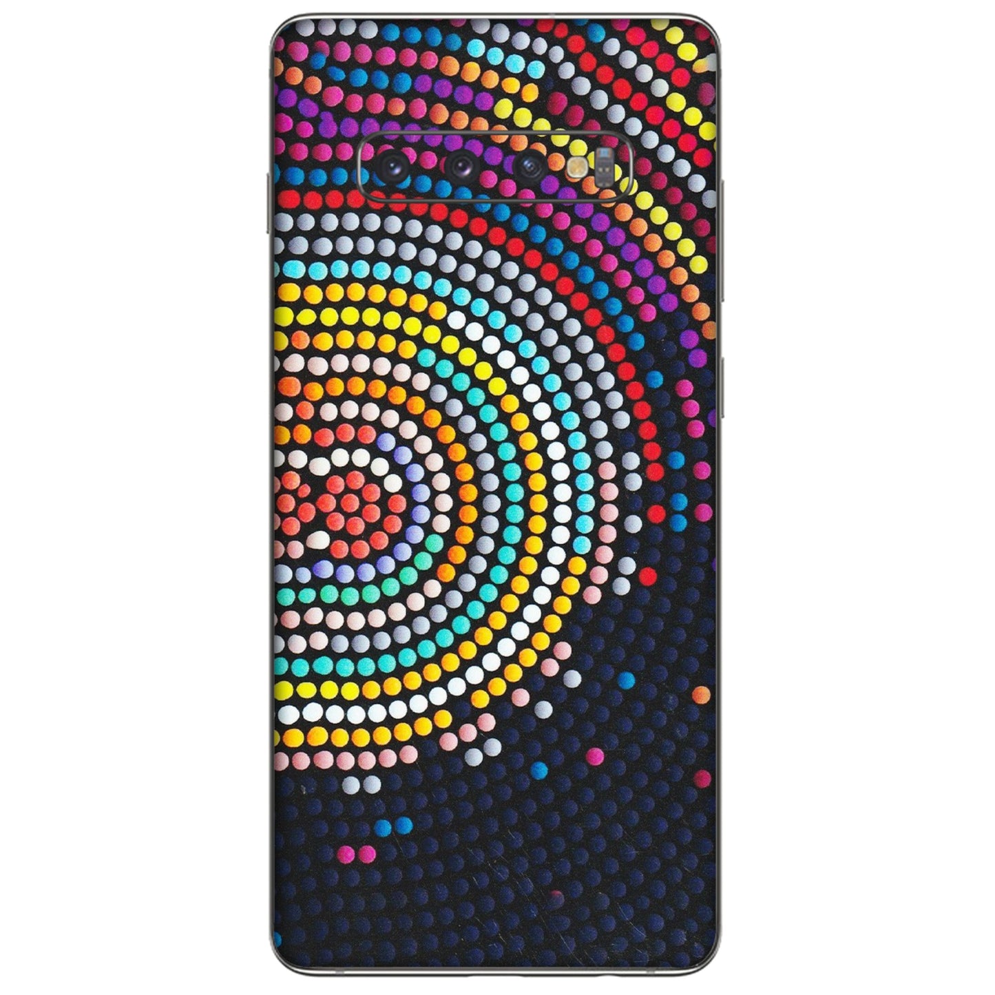 Samsung A/S Series Phone Skins (All Models) - Rainbow Dot Mandala - Matte Finish (M-97) Samsung Galaxy S10 Plus