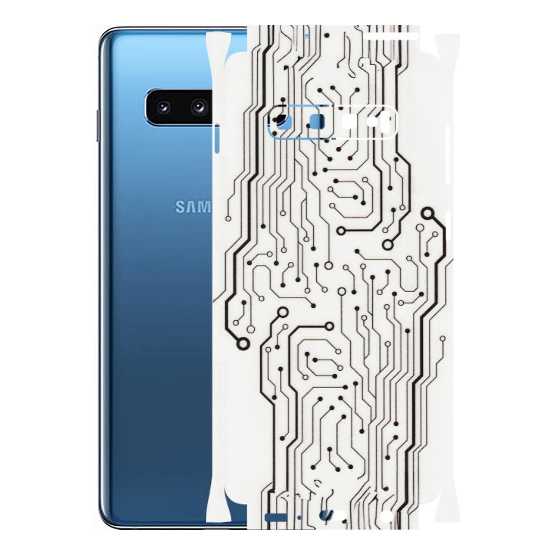 Samsung A/S Series Phone Skins (All Models) - Tech Circuits - Transparent Finish (T-03) Samsung Galaxy S10 Plus