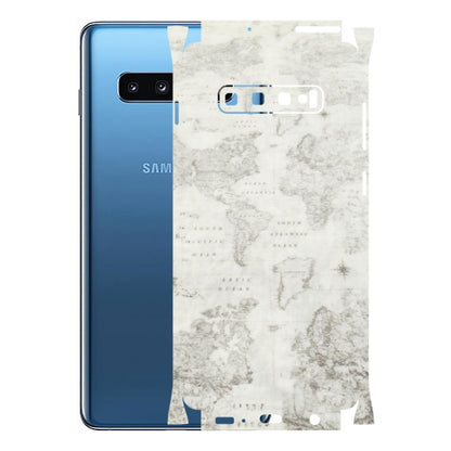 Samsung A/S Series Phone Skins (All Models) - World Travel Map - Transparent Finish (T-04) Samsung Galaxy S10 Plus