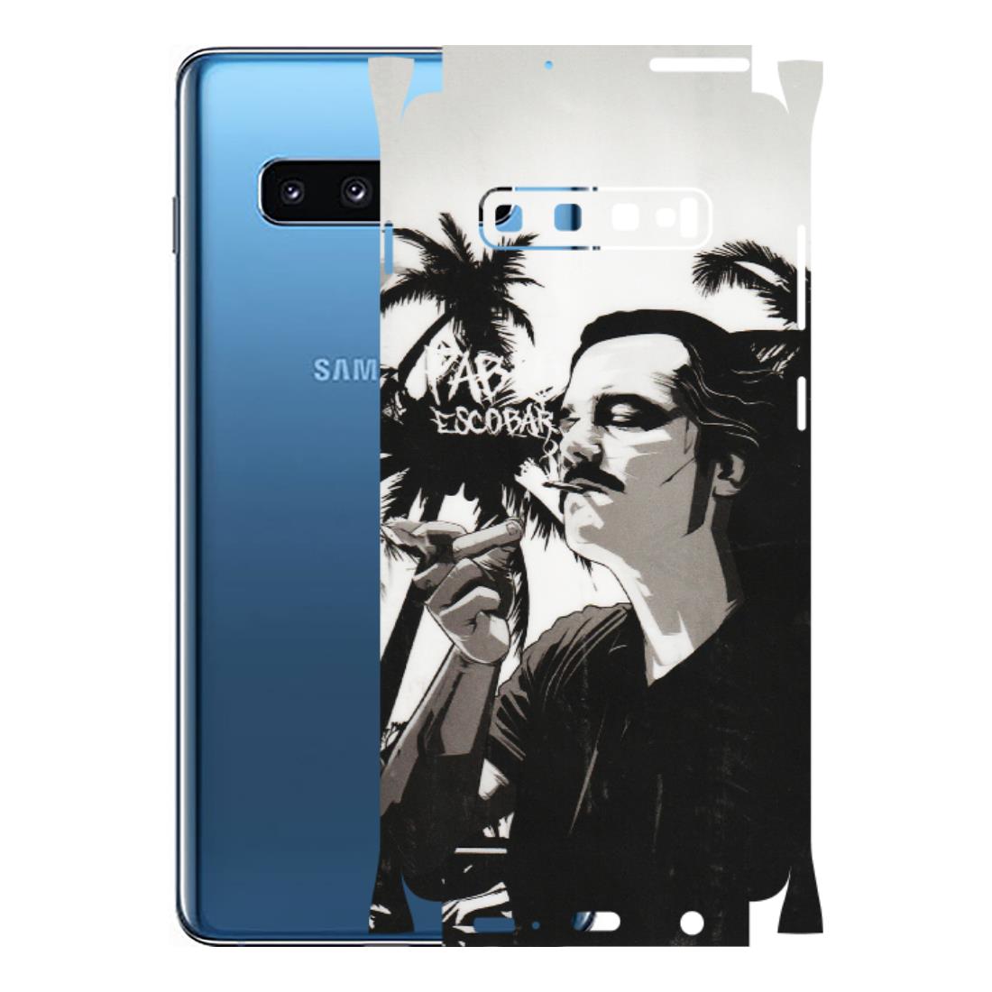 Samsung A/S Series Phone Skins (All Models) - Pab Escobar - Transparent Finish (T-05) Samsung Galaxy S10 Plus