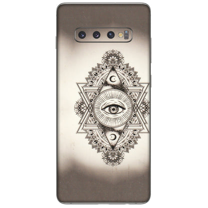 Samsung A/S Series Phone Skins (All Models) - Illuminati Great Eye - Transparent Finish (T-14) Samsung Galaxy S10 Plus