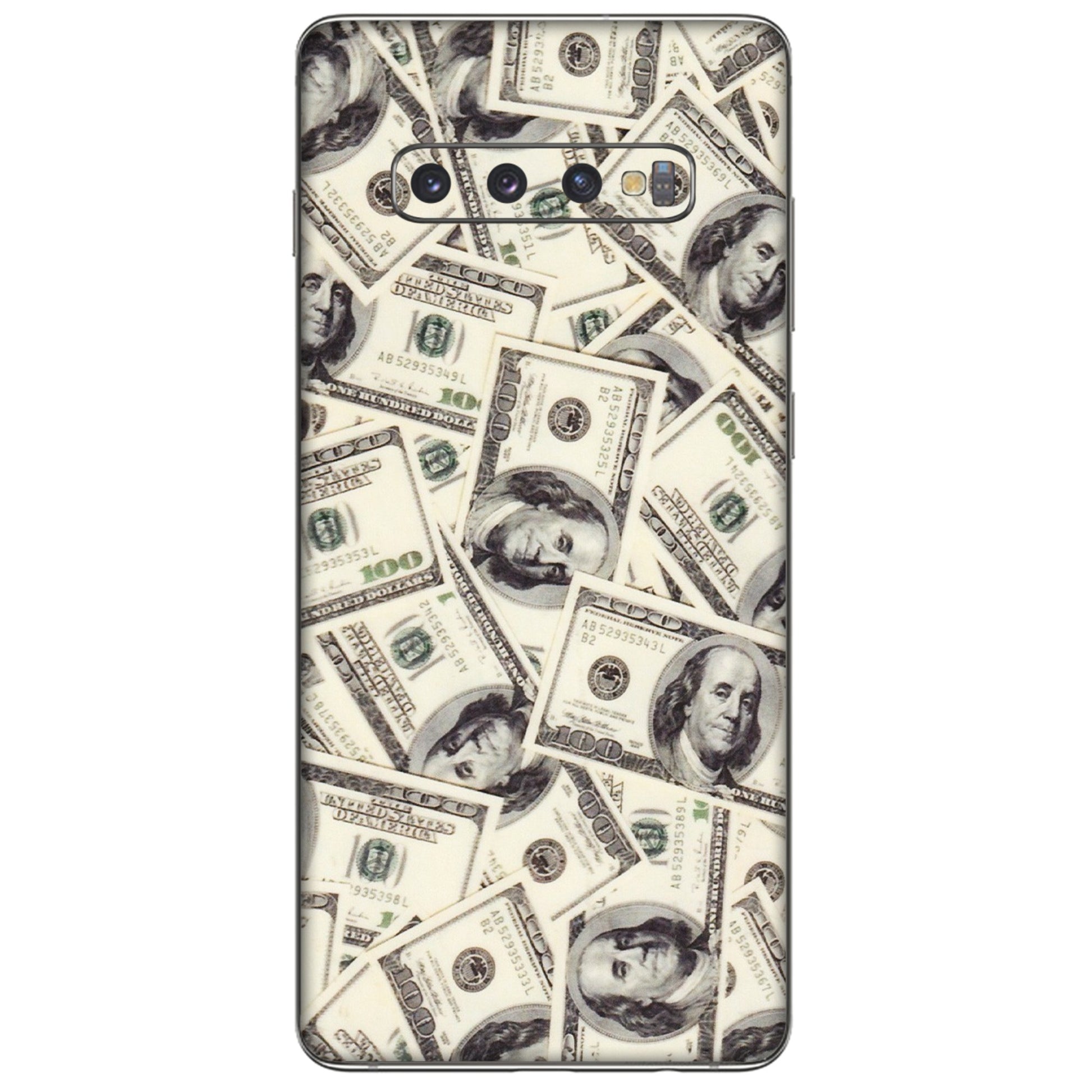 Samsung A/S Series Phone Skins (All Models) - Dollar Lover - Transparent Finish (T-17) Samsung Galaxy S10 Plus