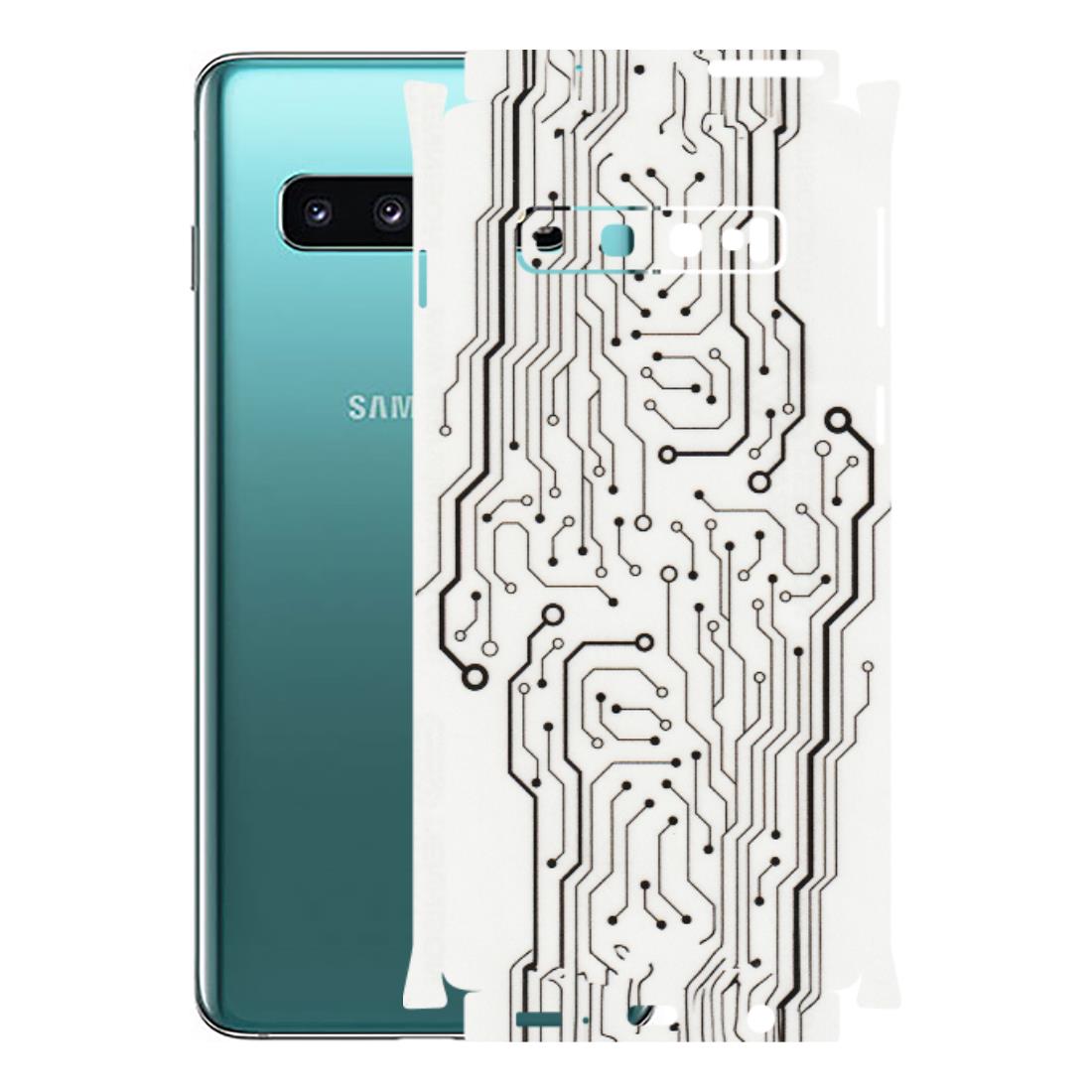 Samsung A/S Series Phone Skins (All Models) - Tech Circuits - Transparent Finish (T-03) Samsung Galaxy S10