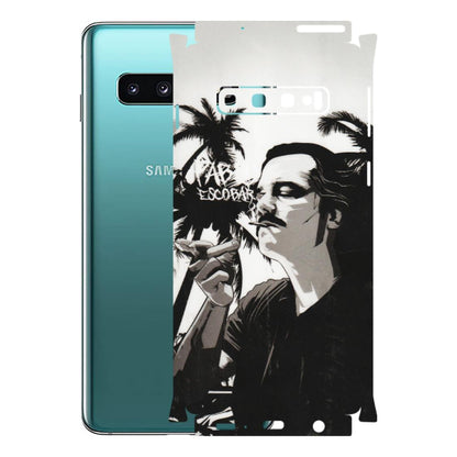 Samsung A/S Series Phone Skins (All Models) - Pab Escobar - Transparent Finish (T-05) Samsung Galaxy S10