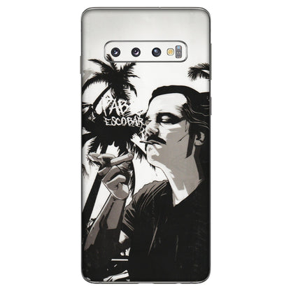 Samsung A/S Series Phone Skins (All Models) - Pab Escobar - Transparent Finish (T-05) Samsung Galaxy S10