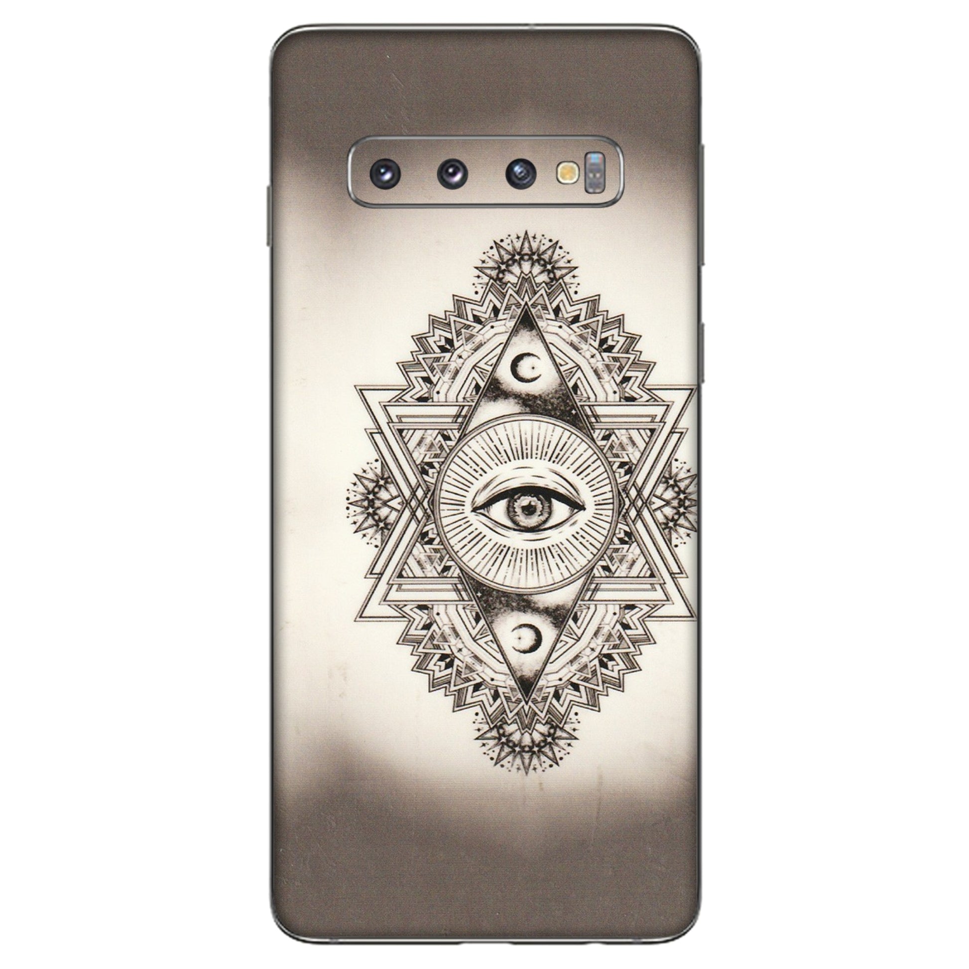 Samsung A/S Series Phone Skins (All Models) - Illuminati Great Eye - Transparent Finish (T-14) Samsung Galaxy S10