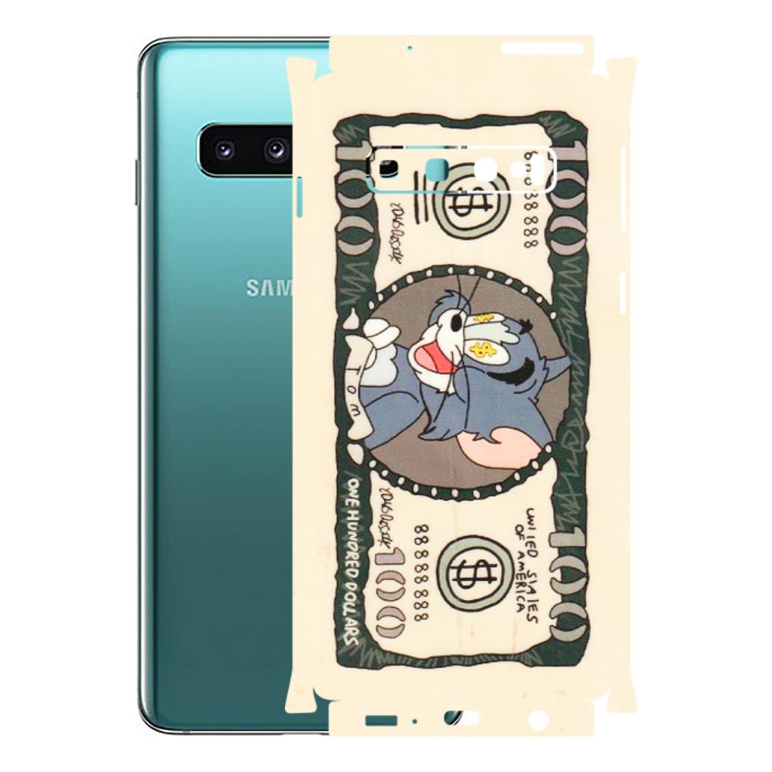 Samsung A/S Series Phone Skins (All Models) - One Hundred Dollar Tom - Transparent Finish (T-16) Samsung Galaxy S10