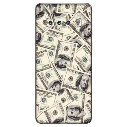 Samsung A/S Series Phone Skins (All Models) - Dollar Lover - Transparent Finish (T-17) Samsung Galaxy S10