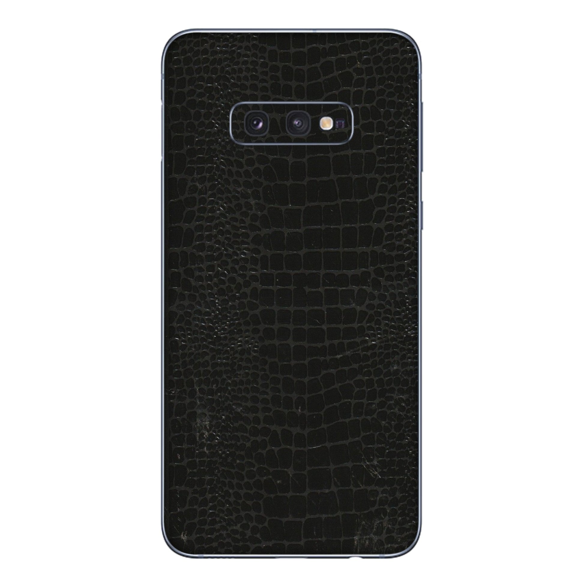 Samsung A/S Series Phone Skins (All Models) - Snake Leather Black - 3D Embossed Finish (L-107) Samsung Galaxy S10E