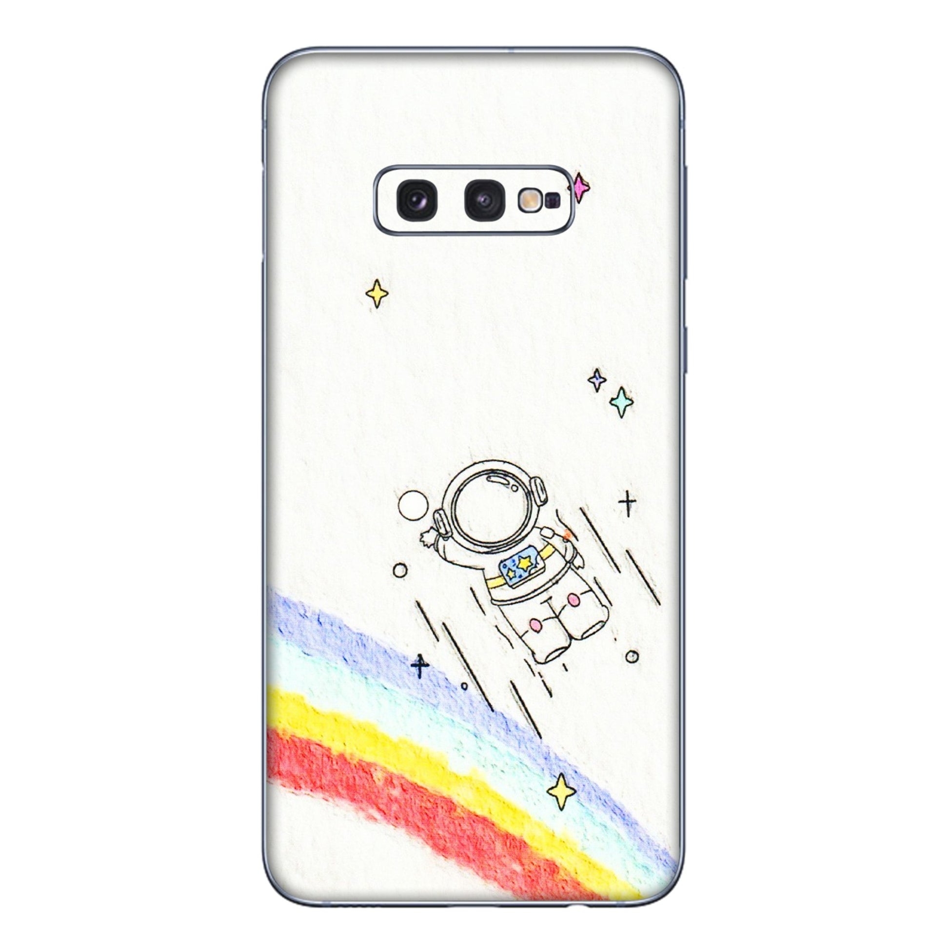 Samsung A/S Series Phone Skins (All Models) - Milkyway Astronaut - 3D Embossed Finish (L-110) Samsung Galaxy S10E