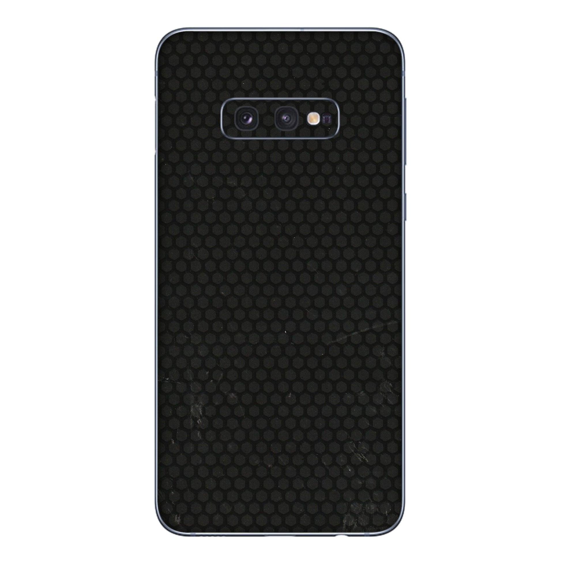 Samsung A/S Series Phone Skins (All Models) - Black honeycomb - 3D Embossed Finish (L-114) Samsung Galaxy S10E