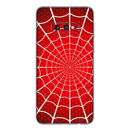 Samsung A/S Series Phone Skins (All Models) - Classic Spidey Web - 3D Embossed Finish (L-115) Samsung Galaxy S10E