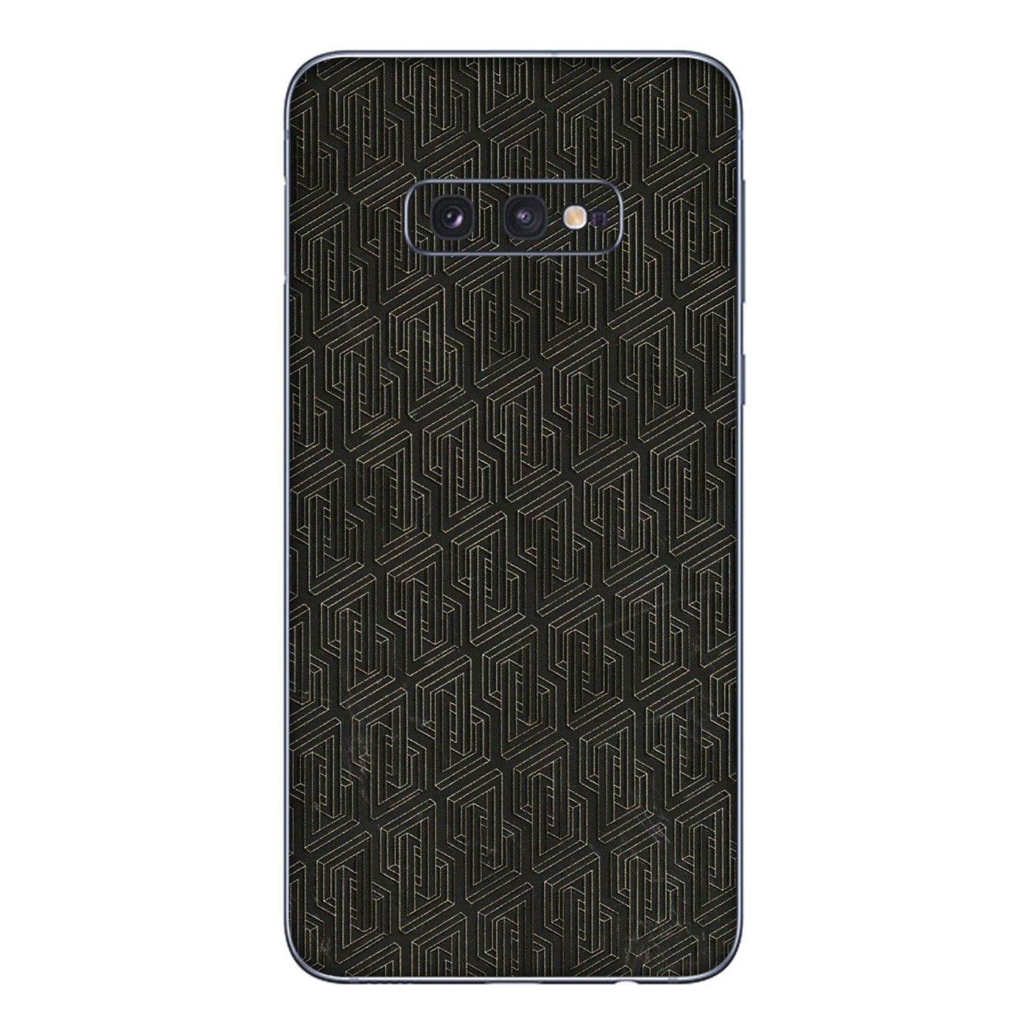 Samsung A/S Series Phone Skins (All Models) - Black Abstract Pattern - 3D Embossed Finish (L-117) Samsung Galaxy S10E