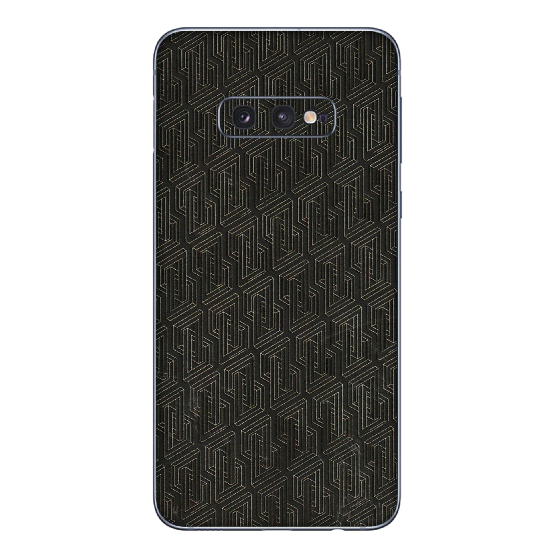 Samsung A/S Series Phone Skins (All Models) - Black Abstract Pattern - 3D Embossed Finish (L-117) Samsung Galaxy S10E