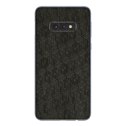Samsung A/S Series Phone Skins (All Models) - Black Abstract Pattern - 3D Embossed Finish (L-117) Samsung Galaxy S10E
