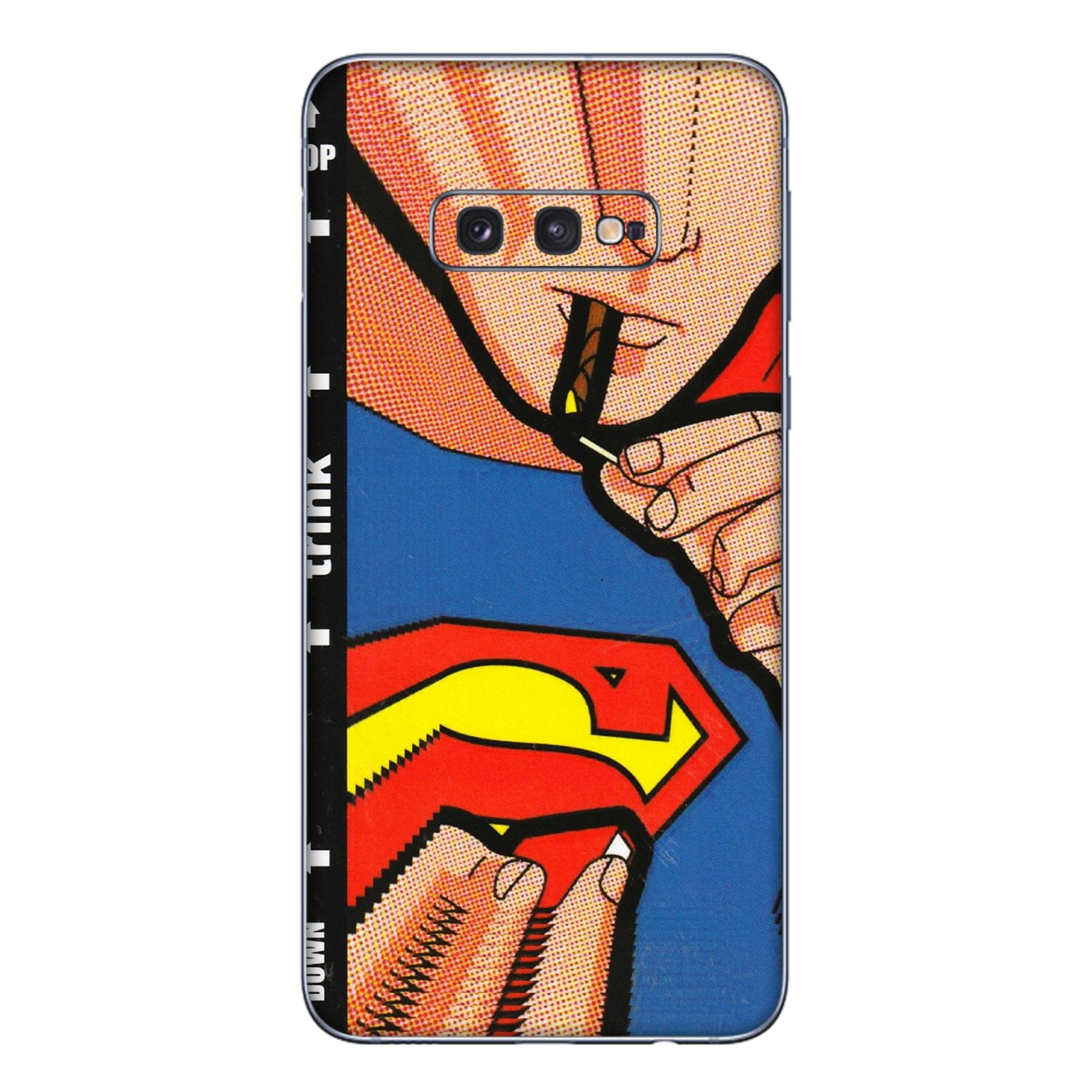 Samsung A/S Series Phone Skins (All Models) - Superman Sutta - 3D Embossed Finish (L-130) Samsung Galaxy S10E
