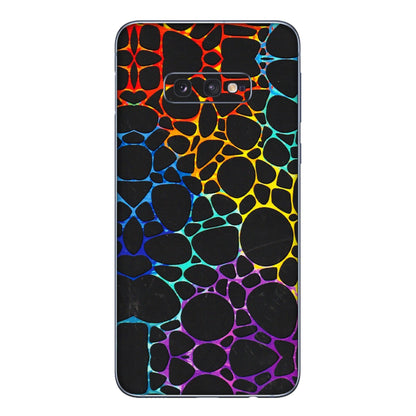 Samsung A/S Series Phone Skins (All Models) - Abstract Art MultiColour - 3D Embossed Finish (L-133) Samsung Galaxy S10E