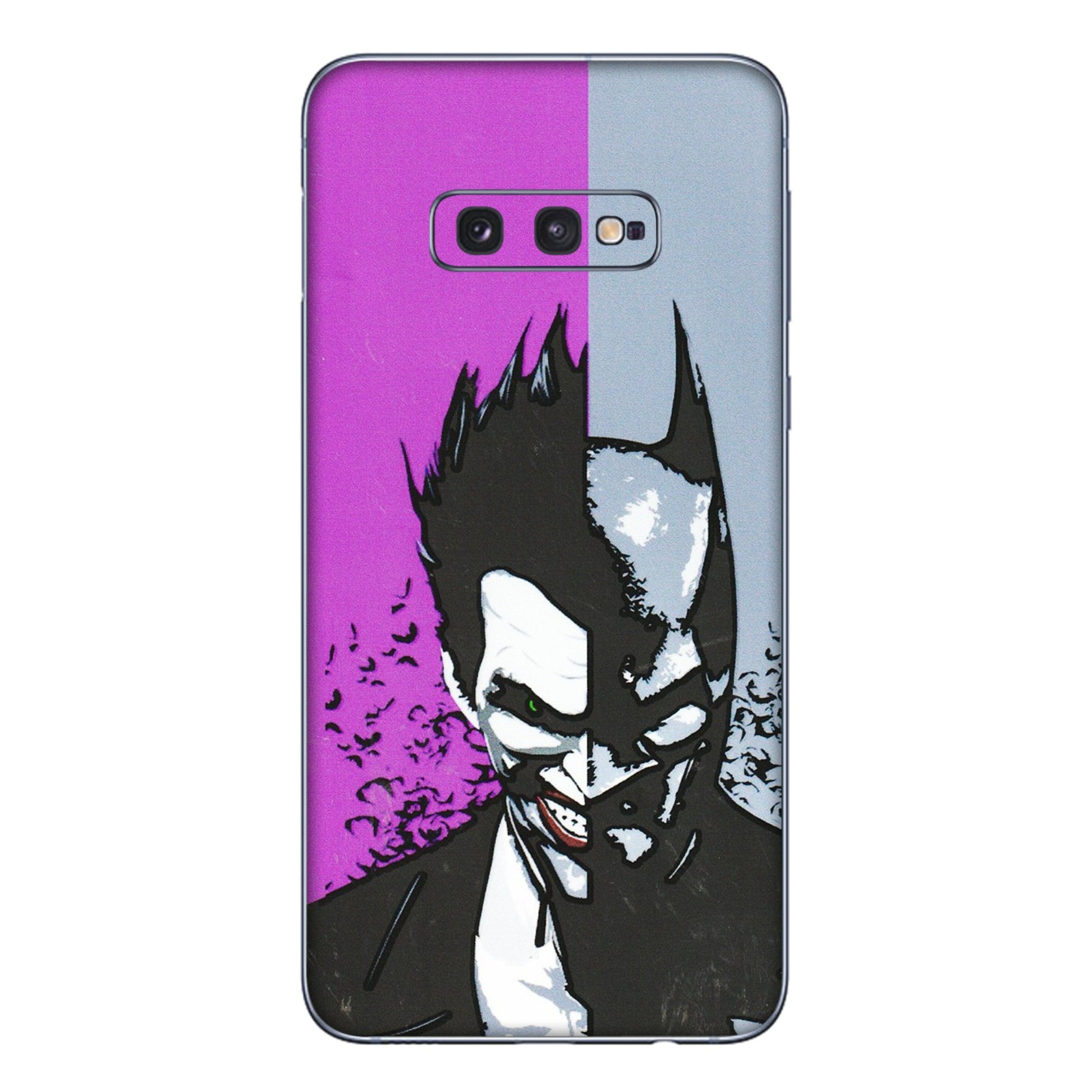 Samsung A/S Series Phone Skins (All Models) - Batman & Joker - 3D Embossed Finish (L-143) Samsung Galaxy S10E
