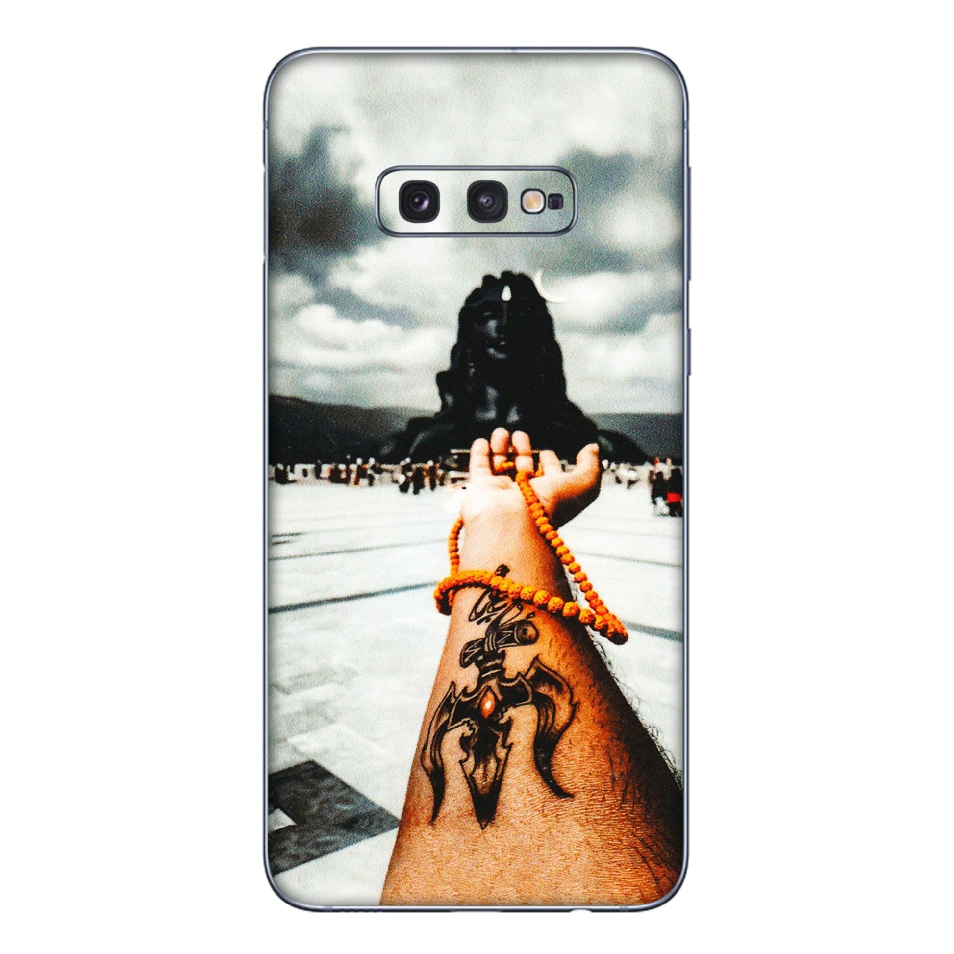 Samsung A/S Series Phone Skins (All Models) - Jai Adiyogi Mahakaal - 3D Embossed Finish (L-164) Samsung Galaxy S10E