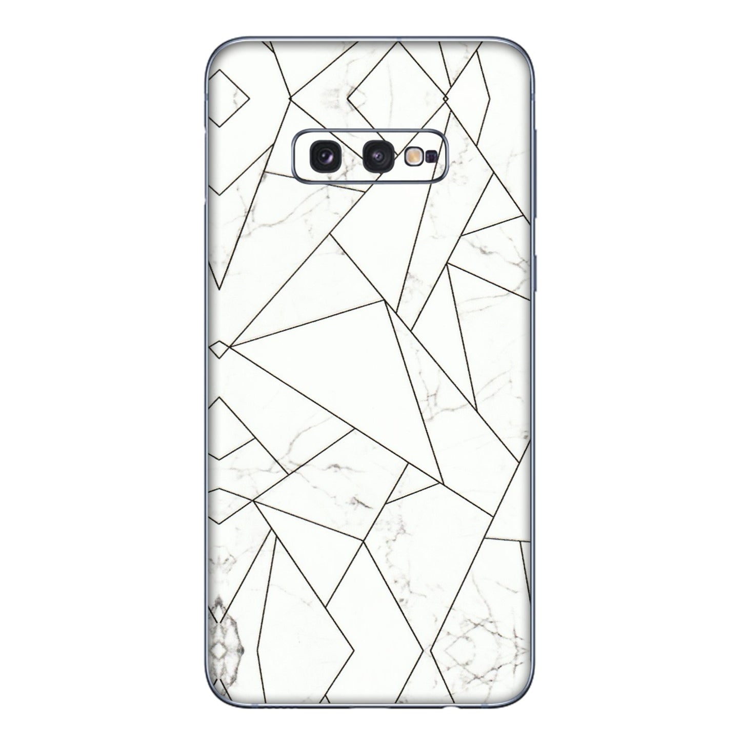 Samsung A/S Series Phone Skins (All Models) - Luxury White Marble Effect - 3D Embossed Finish (L-168) Samsung Galaxy S10E