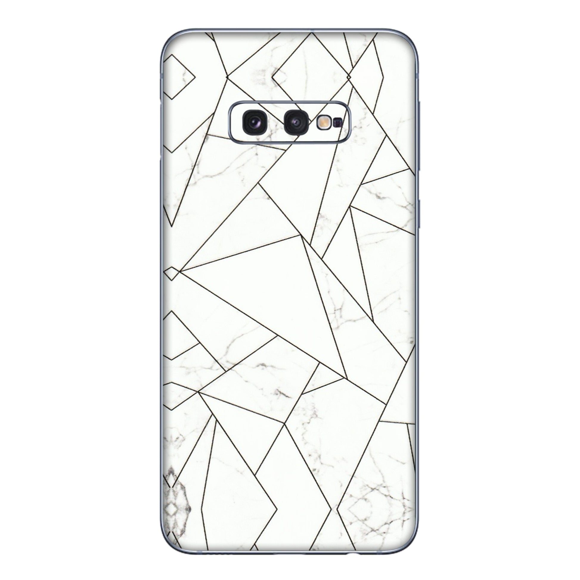 Samsung A/S Series Phone Skins (All Models) - Luxury White Marble Effect - 3D Embossed Finish (L-168) Samsung Galaxy S10E