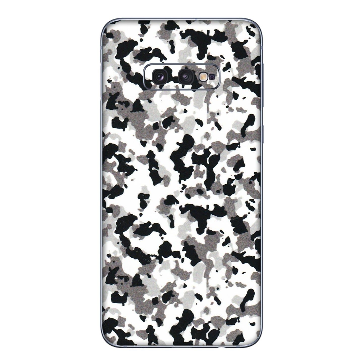 Samsung A/S Series Phone Skins (All Models) - White Black Camouflage - 3D Embossed Finish (L-18) Samsung Galaxy S10E