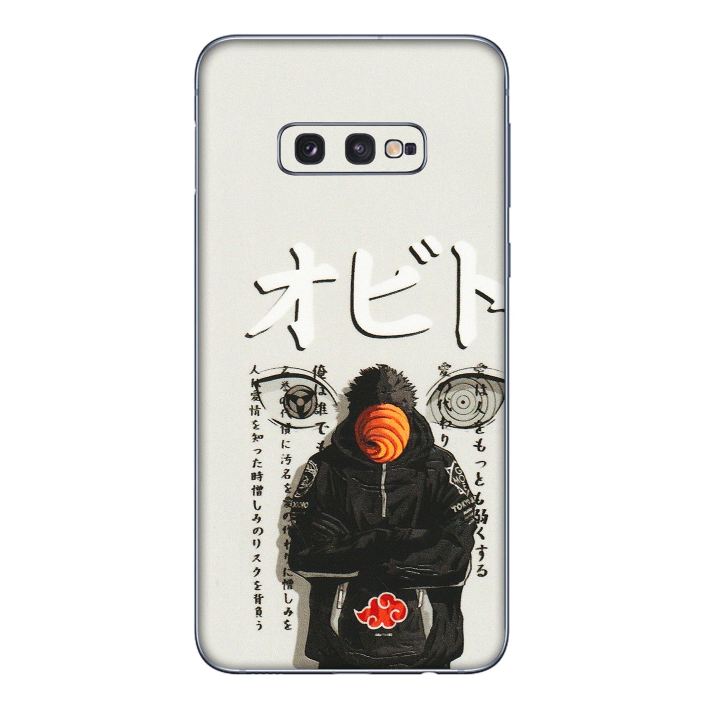 Samsung A/S Series Phone Skins (All Models) - Obito Anime Eye - 3D Embossed Finish (L-19) Samsung Galaxy S10E