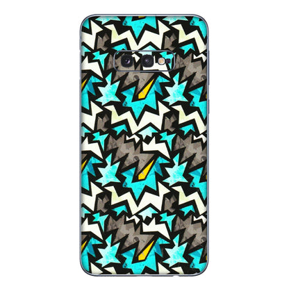 Samsung A/S Series Phone Skins (All Models) - Funky Zig Zag - 3D Embossed Finish (L-223) Samsung Galaxy S10E