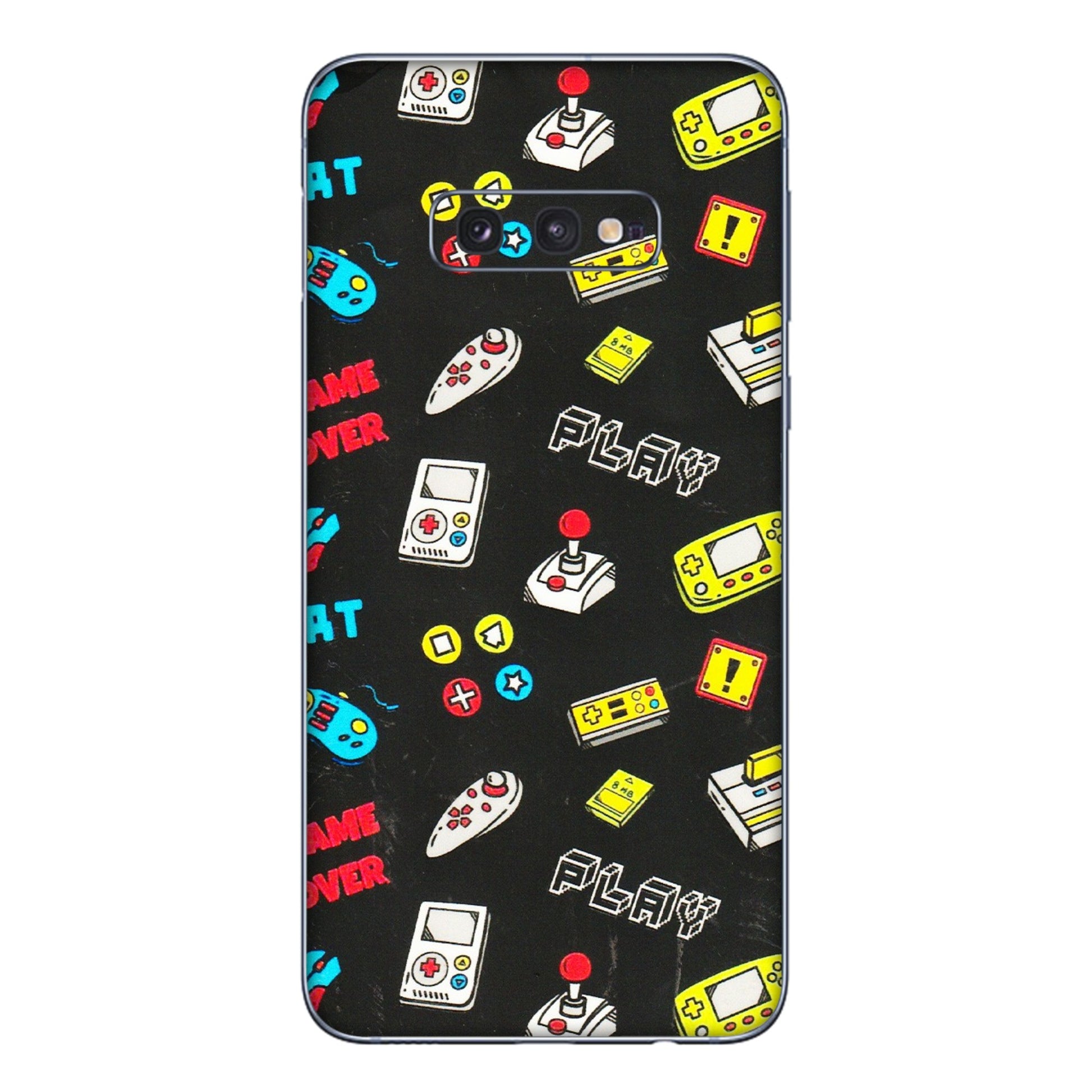 Samsung A/S Series Phone Skins (All Models) - Gaming Doodles - 3D Embossed Finish (L-224) Samsung Galaxy S10E
