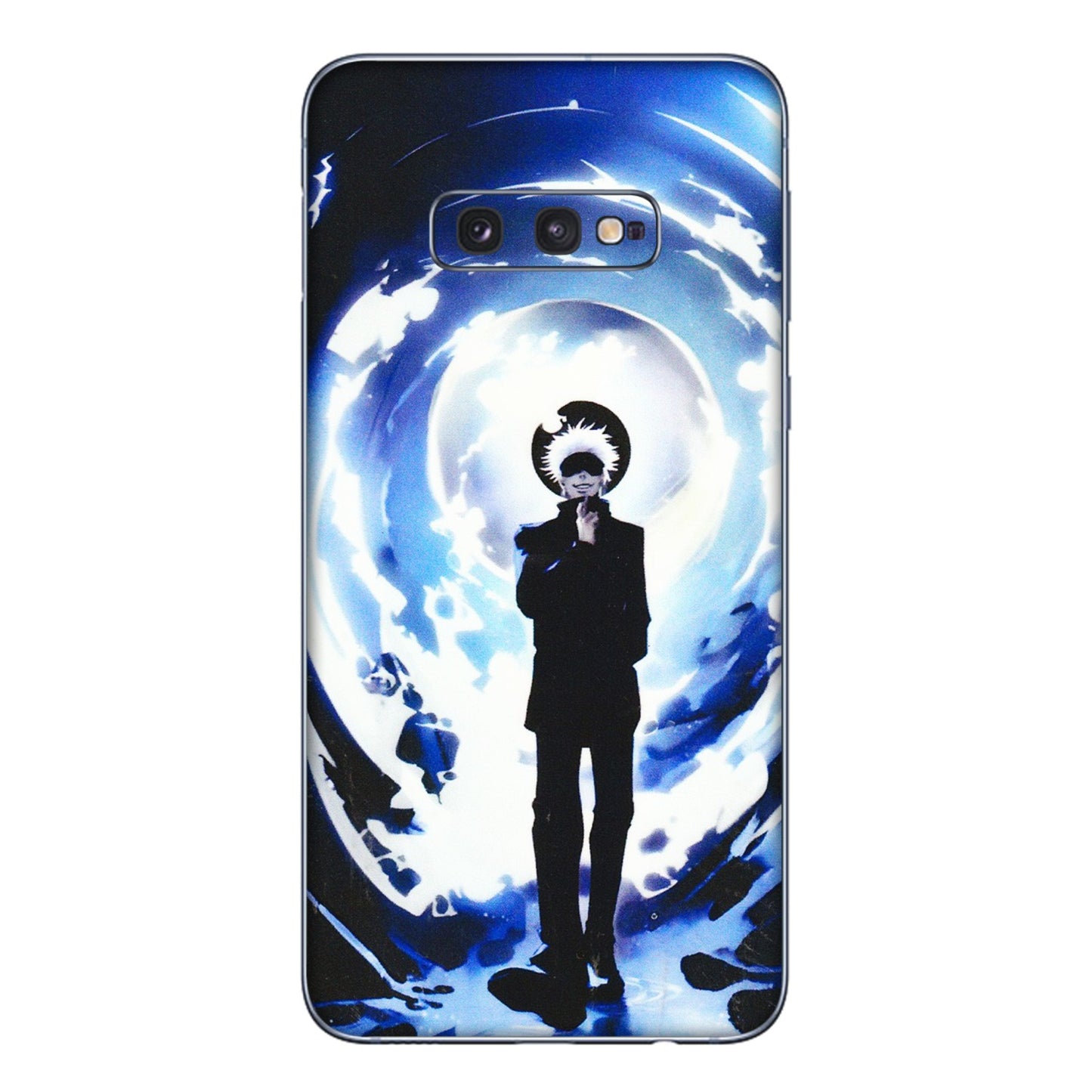 Samsung A/S Series Phone Skins (All Models) - Satoru Gojo Dark Blue - 3D Embossed Finish (L-235) Samsung Galaxy S10E