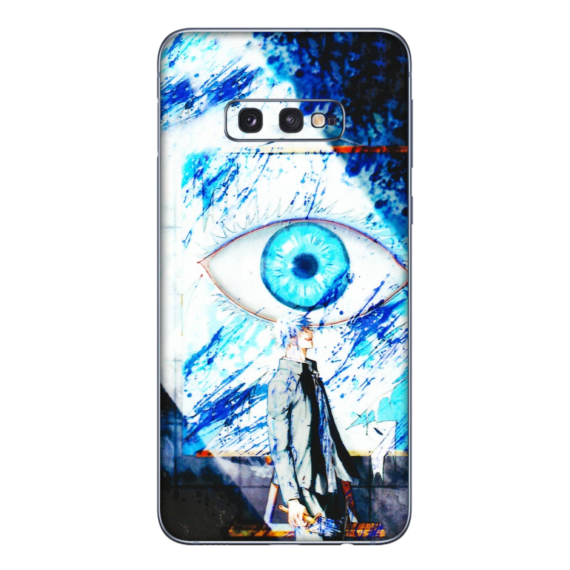 Samsung A/S Series Phone Skins (All Models) - Gojo Satoru evil eye - 3D Embossed Finish (L-239) Samsung Galaxy S10E