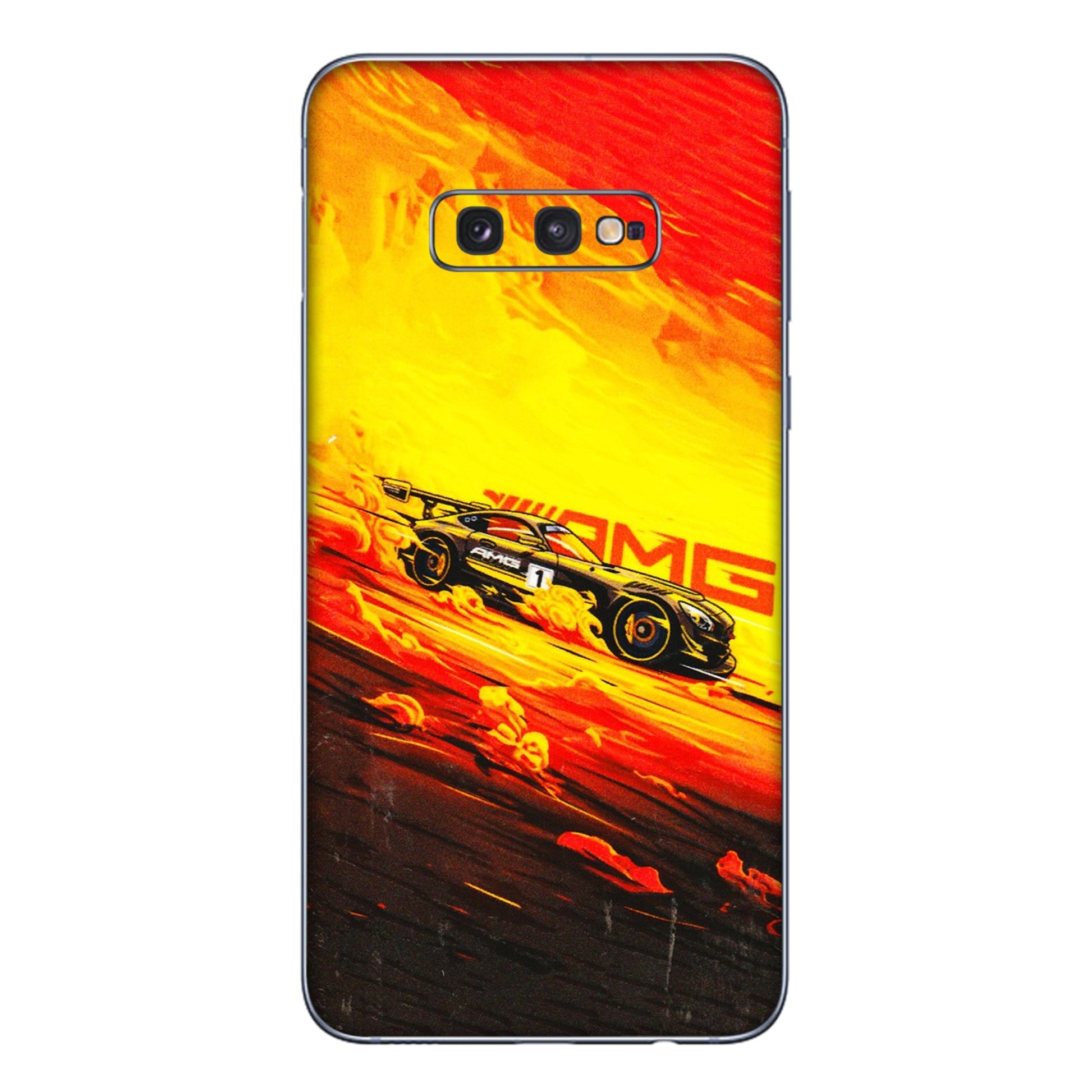 Samsung A/S Series Phone Skins (All Models) - AMG Car Speed Cover - 3D Embossed Finish (L-256) Samsung Galaxy S10E