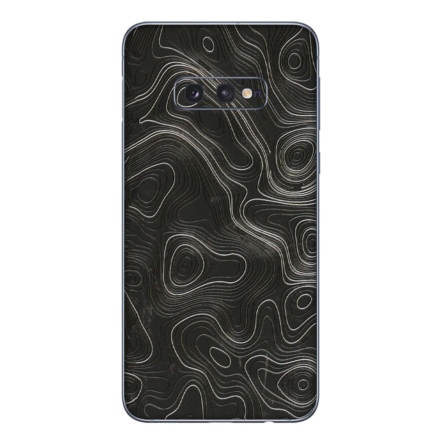Samsung A/S Series Phone Skins (All Models) - Abstract White Line Map - 3D Embossed Finish (L-269) Samsung Galaxy S10E