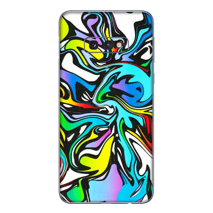 Samsung A/S Series Phone Skins (All Models) - Abstract Colour Paints - 3D Embossed Finish (L-271) Samsung Galaxy S10E
